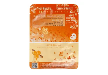 Ja Yeon Mapping Royal Jelly Essence Mask Lakštinė veido kaukė su bičių pienelio ekstraktu, 25 g.