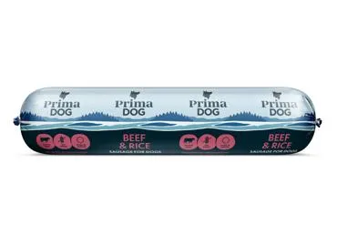 Jautienos dešra PRIMADOG su ryžiais, 800 g