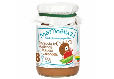 Jautienos užkandėlė MARMALUZI (nuo 8 mėn.), 190 g