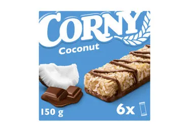 Javainiai CORNY su kokosais, 6 vnt., 150 g