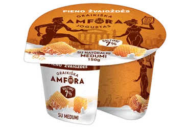 Jogurtas GRAIKIŠKA AMFORA su medumi, 3,1 % rieb., 150 g