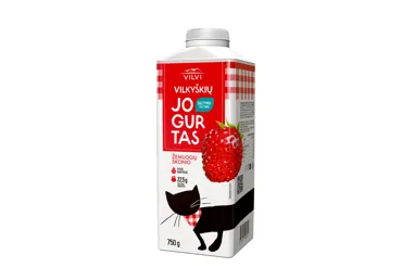 Jogurtas VILVI, žemuogių skonio, 2 % rieb., 750 g