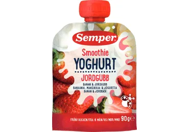 Biezenis SEMPER jog,banānu,zemeņu 6+ 90g