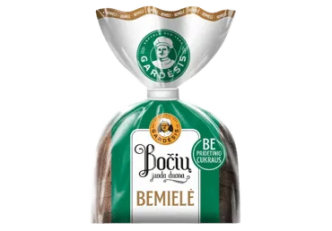 Juoda BOČIŲ duona be pridėtinių mielių ir cukraus, 420 g