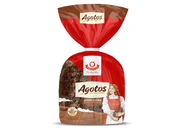 Juoda raikyta AGOTOS duona su saulėgrąžomis, 375 g