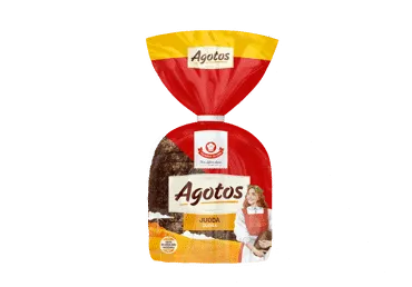 Juoda ruginė raikyta AGOTOS duona, 375 g