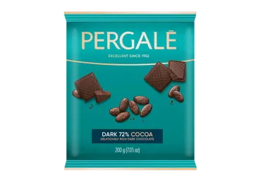 Juodasis šokoladas (72 %) PERGALĖ, 200 g