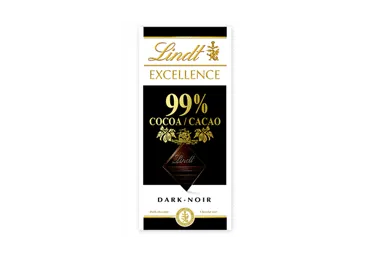 Juodasis šokoladas (99 %) LINDT EXCELLENCE, 50 g