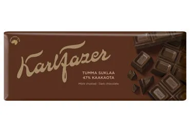 Juodasis šokoladas KARL FAZER, 180 g