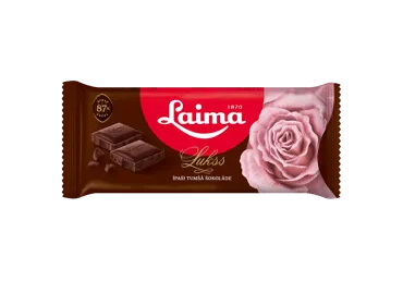 Juodasis šokoladas LAIMA LUKSS (87 %), 90 g