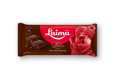 Juodasis šokoladas LAIMA 70%, 90 g