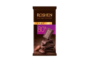 Juodasis šokoladas Roshen Bitter 80%, 85 g