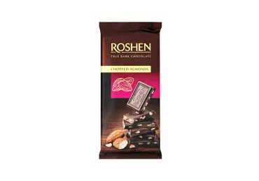 Juodasis šokoladas ROSHEN su sūdytais migdolais, 85 g