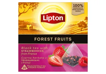 Melnā tēja LIPTON Forest Fruit 20x1,5g