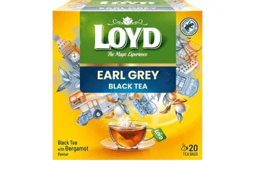 Juodoji arbata LOYD PYRAMIDS EARL GREY, 40 g