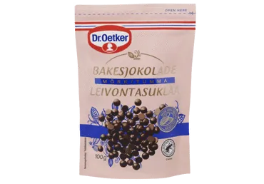 Juodojo šokolado gabaliukai DR. OETKER kepiniams glaistyti, 100 g