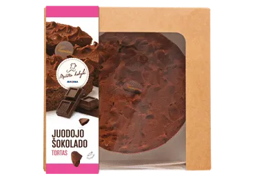 Juodojo šokolado tortas (tinka ir veganams), 1 kg