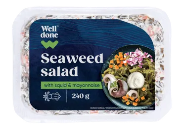 Jūras kāposti ar kalmāru un majonēzi WELL DONE 240g