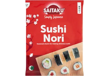 Jūrų dumblių lapai NORI SAITAKU, 14 g