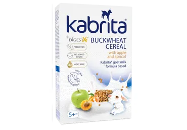 KABRITA grikių košė su obuol. ir abrik., nuo 5m+