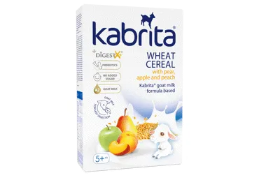 KABRITA kviet. košė su kriauše, ob. ir persiku, 5m+
