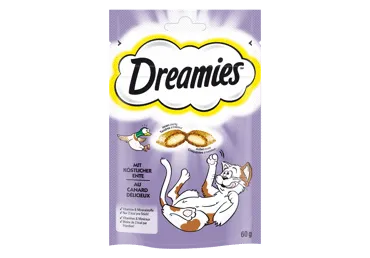 Kačių skanėstas DREAMIES su antiena, 60 g