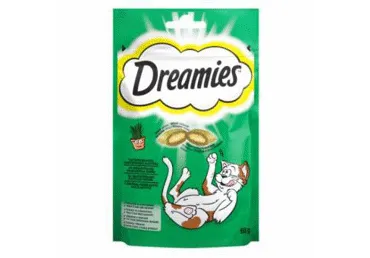 Gardums kaķiem DREAMIES ar kaķumētru 60g