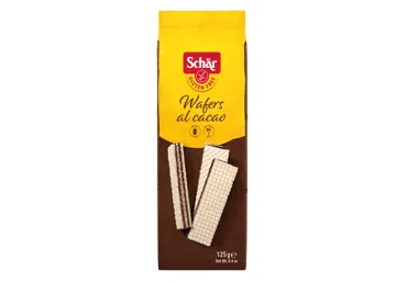 Kakaviniai vafliai SCHAR WAFERS AL CACAO (be glitimo), 125 g