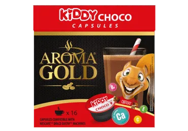 Kakavos kapsulės AROMA GOLD KIDDY CACAO, 256 g