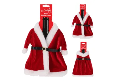 Ziemassvētku dekorācija pudelei 2dizaini