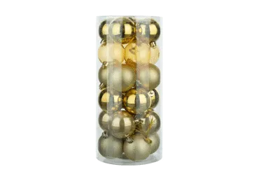 Ziemassv.eglīt.rotas ELEMENTS 24gab.D6cm, 24 gab.