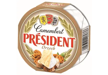 Siers Camembert PRESIDENT ar riekstiem 120g