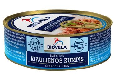 Kapotas kiaulienos kumpis BIOVELA, 240 g