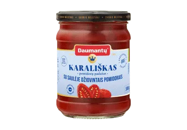 KARALIŠKAS pomidorų padažas su džiovintais pomidorais, 500 g