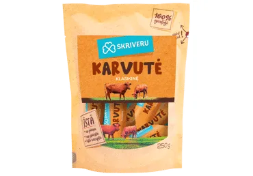 Karameliniai saldainiai SKRIVERU KARVUTĖ, 250 g