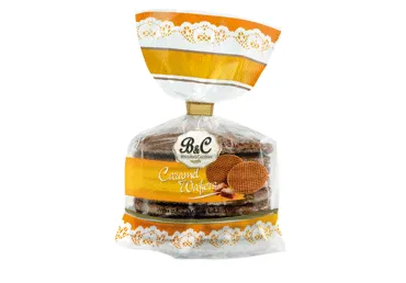 Karameliniai vafliai B&C, 325 g
