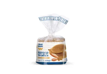 Vafeles WELL DONE karameļu 400g