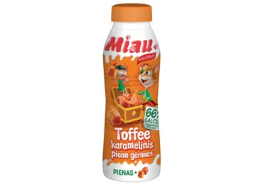 Karamelinis pieno gėrimas TOFFEE MIAU, 2,3 % rieb., sterilizuotas, 450 ml