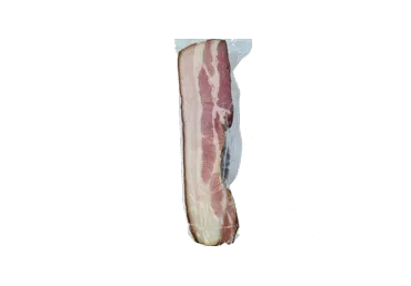 Karštai rūkyta KUNIONIŲ kiaulienos šoninė su priesk., a. r., 1 kg