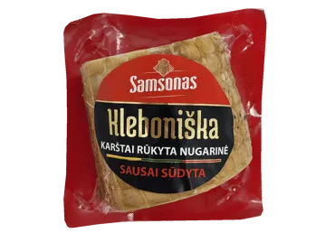 Karštai rūkyta sausai sūdyta KLEBONIŠKA nugarinė, a. r., 1 kg