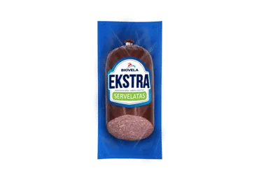 Karštai rūkytas EKSTRA servelatas BIOVELA, a. r., 400 g