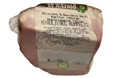 Karštai rūkytas kiaulienos kumpis LINKĖJIMAI IŠ KAIMO, a. r., 1 kg