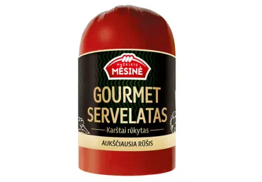 Karštai rūkytas servelatas GOURMET, a.r., 600 g