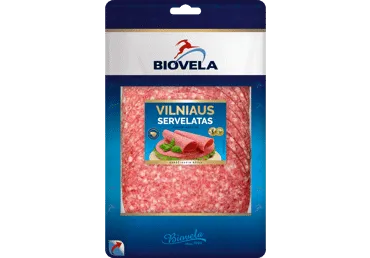 Karštai rūkytas VILNIAUS servelatas, a. r., 100 g
