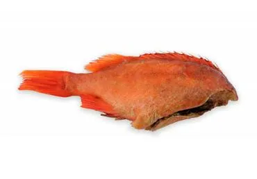 Karštai rūkyti didieji jūriniai ešeriai (Sebastes marinus) be galvų., skr., 1 kg