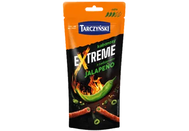 Karštai rūkytos dešrelės KABANOSI EXTREME JALAPENO, II r., 95 g