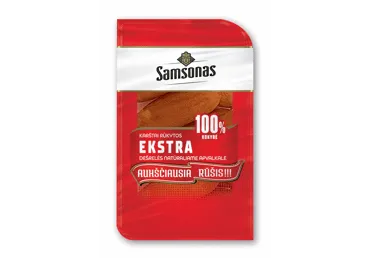 Karštai rūkytos EKSTRA dešrelės SAMSONAS, a. r., 570 g