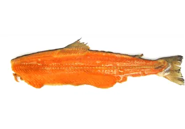 Karštai rūkytų atlantinių lašišų nugarkauliai, 1 kg
