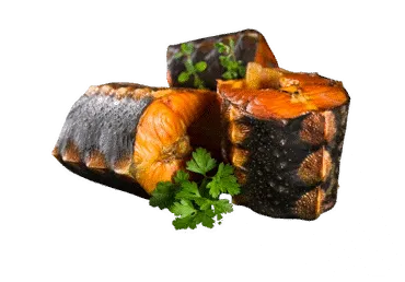 Karštai rūkytų sibirinių eršketų kepsneliai, 1 kg