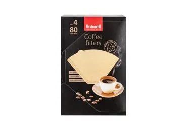 Kavos filtrai, 80 vnt., UNIWELL